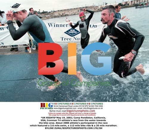 Ironman Tri-athlete race at Camp Pendleton