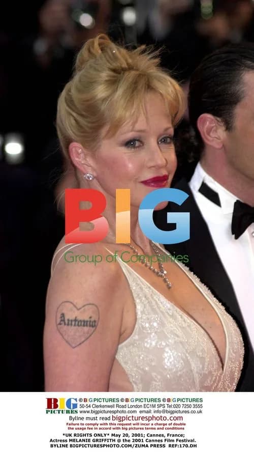 Melanie Griffith at Cannes Film Festival 2001
