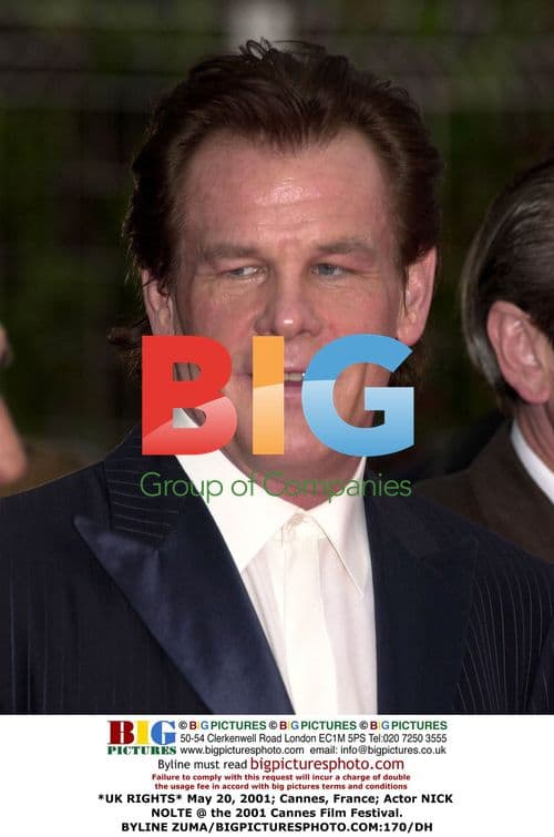 Nick Nolte at 2001 Cannes Film Festival