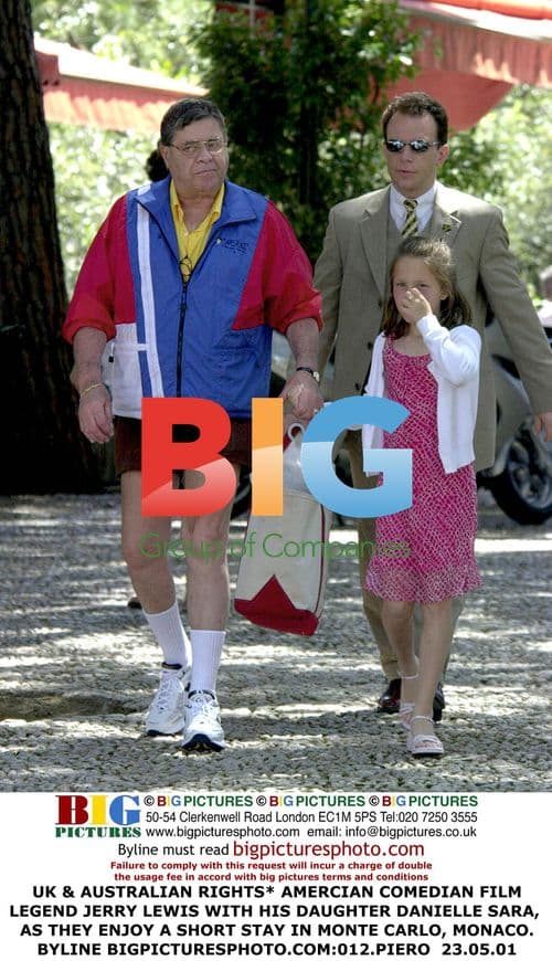 Jerry Lewis with daughter in Monte Carlo