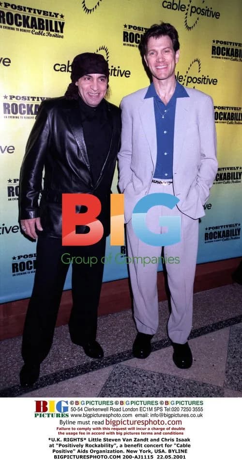Steven Van Zandt and Chris Isaak at Benefit Concert