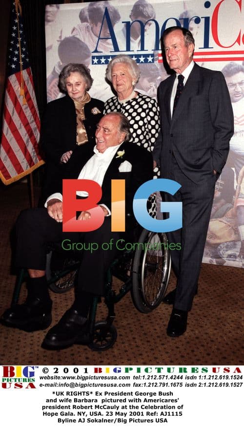 George Bush and Barbara at Americares Gala