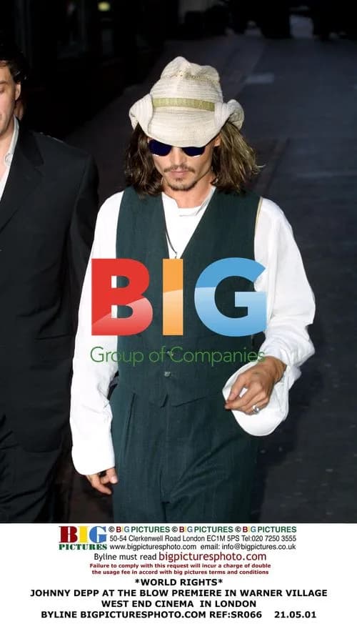 Johnny Depp at Blow Premiere in London
