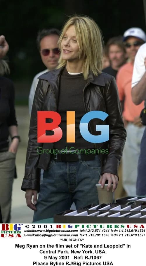 Meg Ryan on set of "Kate and Leopold"