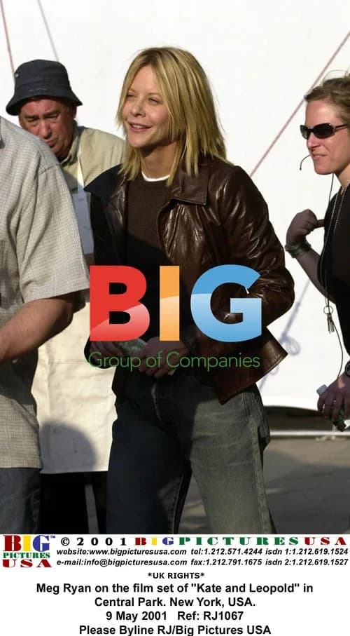 Meg Ryan on set of "Kate and Leopold"