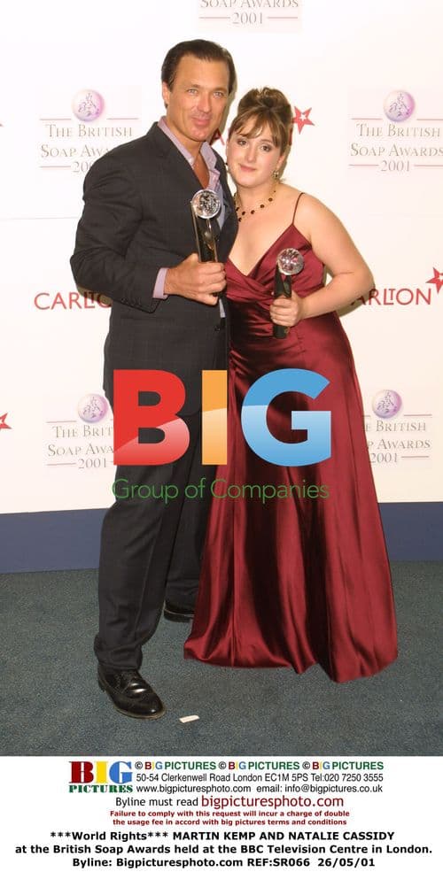 Martin Kemp and Natalie Cassidy at British Soap Awards
