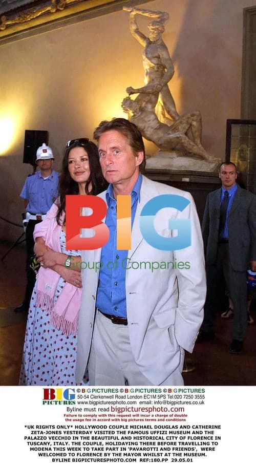 Michael Douglas and Catherine Zeta-Jones Visit Florence