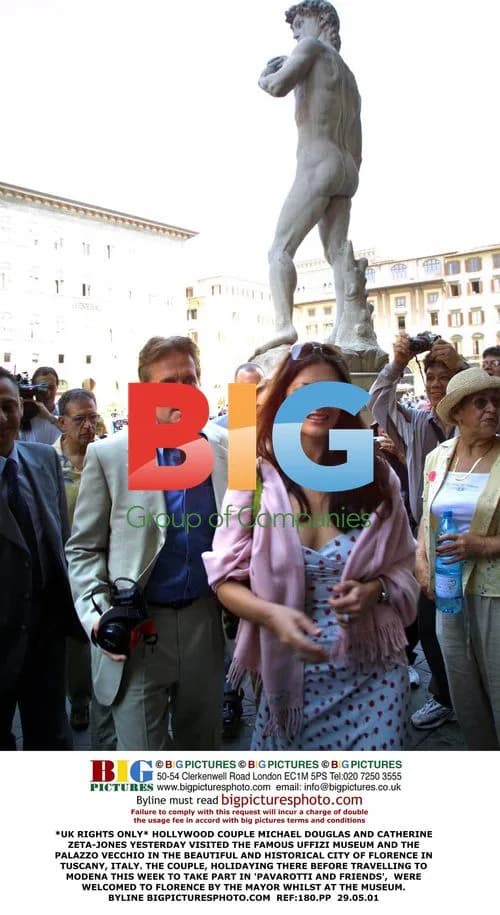 Douglas and Zeta-Jones Visit Florence