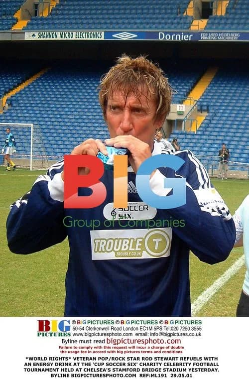 Rod Stewart at Celebrity Football Tournament