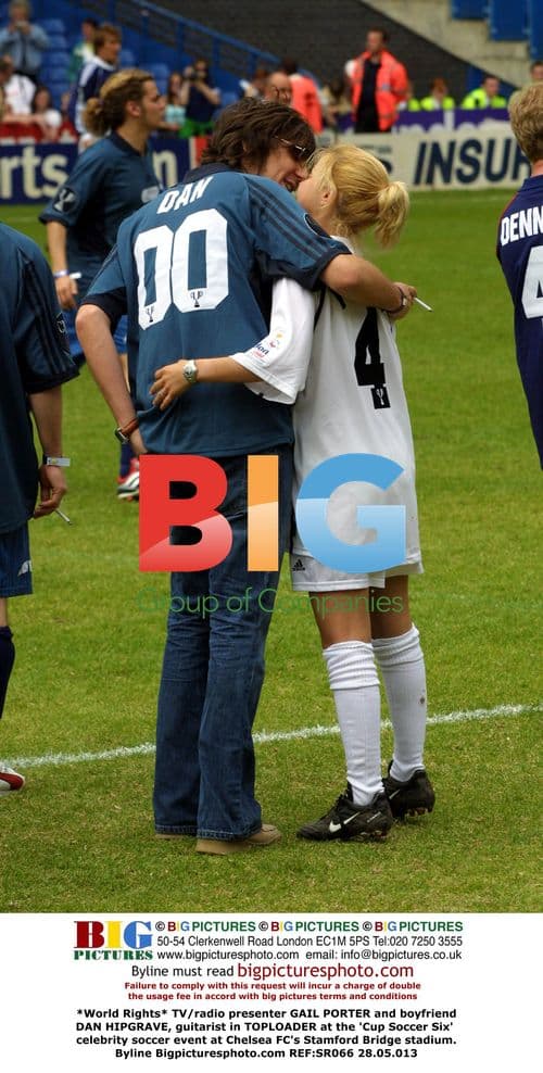 Gail Porter and Dan Hipgrave at Cup Soccer Six