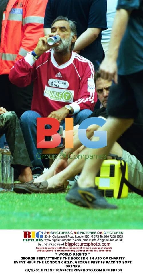 George Best at Soccer 6 Charity Event