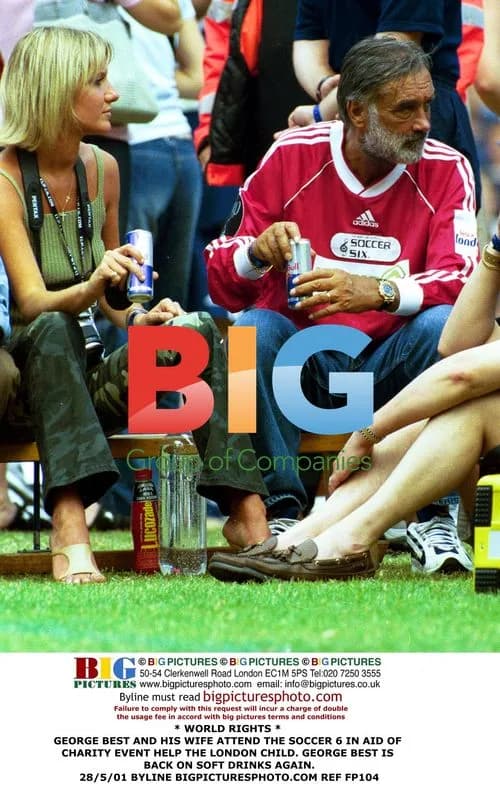 George Best and Wife Attend Soccer 6 Charity Event