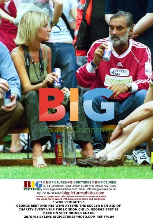 George Best and Wife at Soccer Charity Event