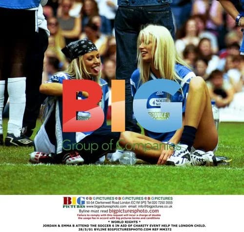 JORDAN & EMMA B ATTEND SOCCER 6 FOR CHARITY