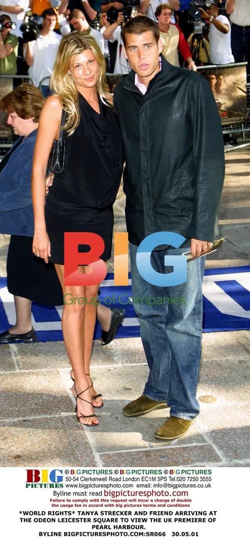 Tanya Strecker and Friend at 'Pearl Harbour' Premiere