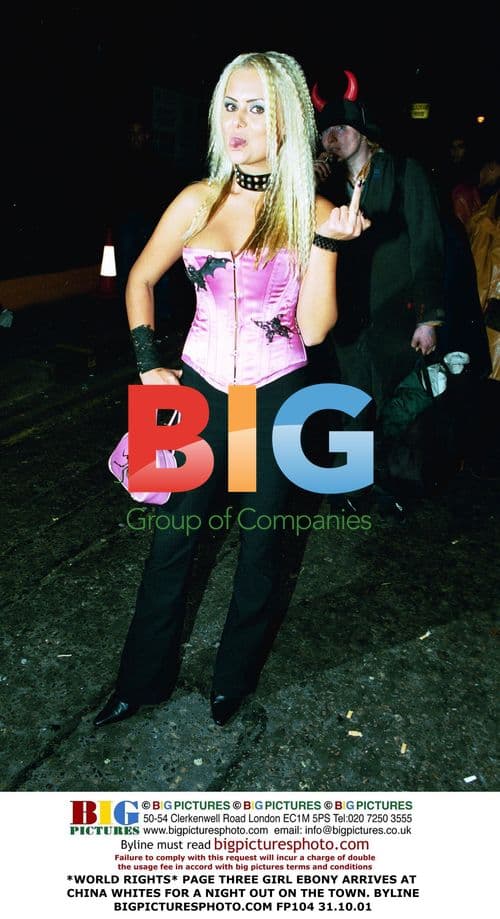 Ebony Arrives at China Whites for Night Out