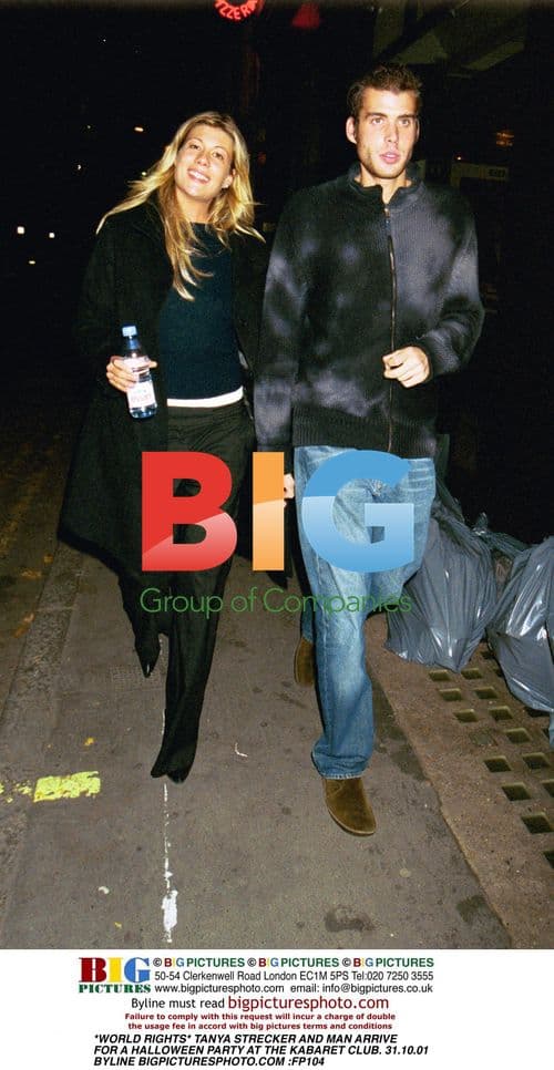 Tanya Strecker and man at Halloween party