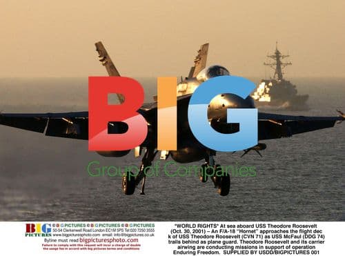 F/A-18 Hornet Lands on USS Theodore Roosevelt