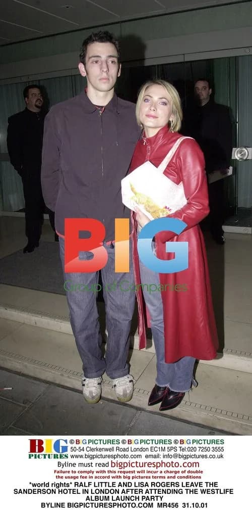Ralf Little and Lisa Rogers at Westlife Album Launch