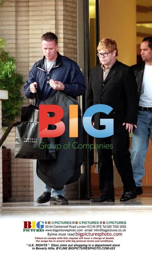 Elton John out shopping in Beverly Hills