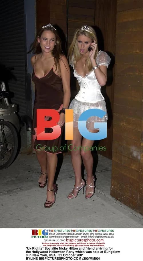 Nicky Hilton and friend at Hollywood Halloween Party