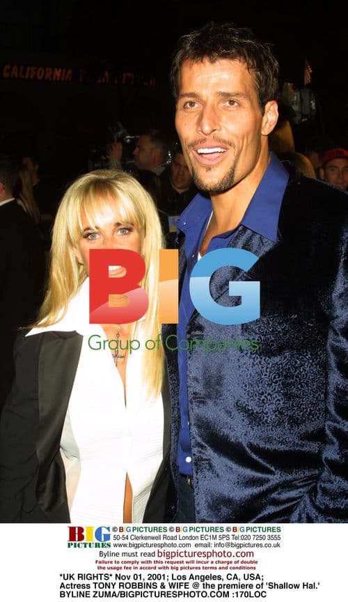 Tony Robbins & Wife @ 'Shallow Hal' Premiere