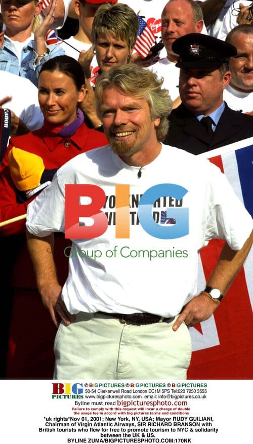 Guiliani and Branson Meet British Tourists