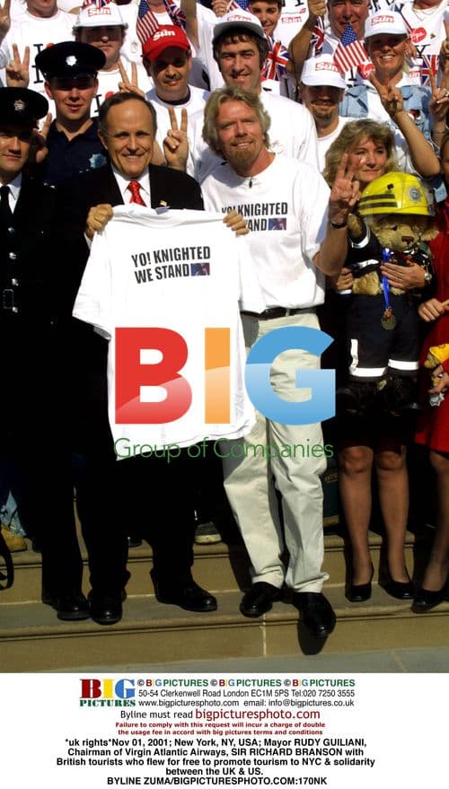 Giuliani, Branson Promote NYC Tourism