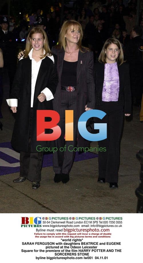 Sarah Ferguson & Daughters at HP Premiere