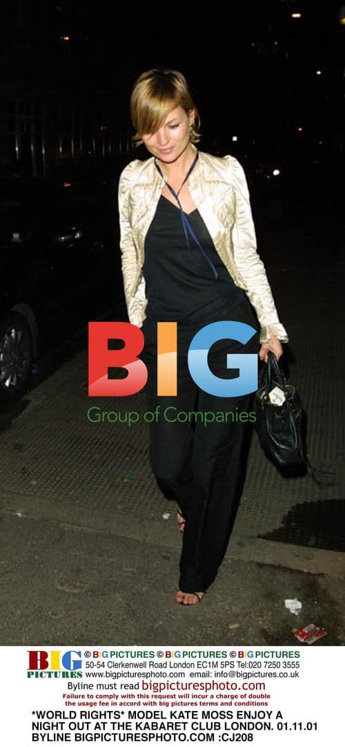 Kate Moss at Kabaret Club in London