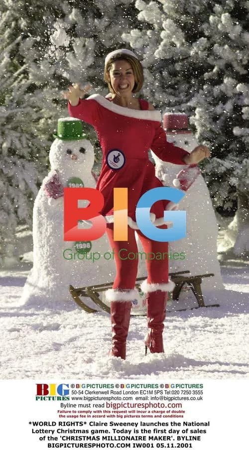 Claire Sweeney launches National Lottery Christmas game