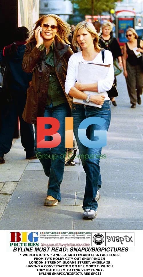 Angela Griffin and Lisa Faulkener Shopping in London