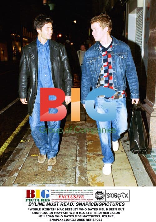 Max Beesley and Jason Milligan Shopping in Mayfair