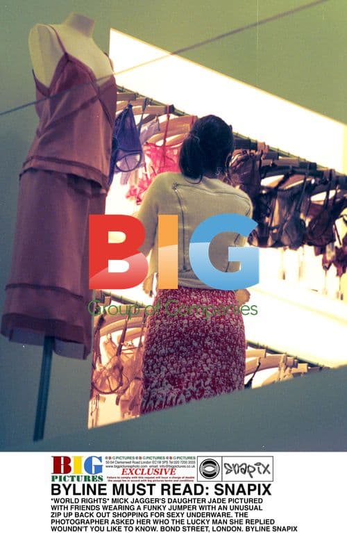 Jade Jagger Shopping