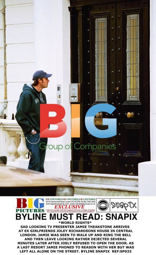 Sad TV Presenter Jamie Theakstone Visits Ex-Girlfriend's Home