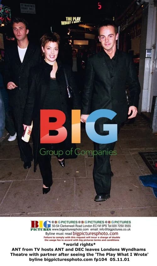 ANT from TV hosts ANT and DEC leaves London theatre