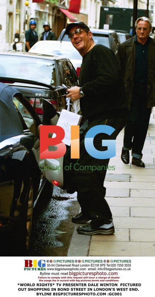 TV Presenter Dale Winton Shopping in London