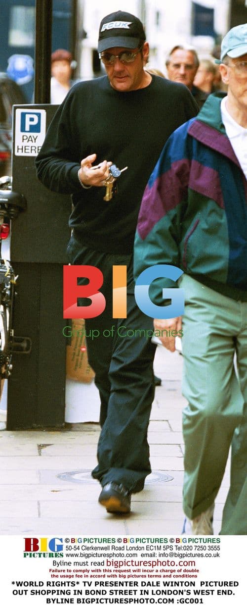 TV Presenter Dale Winton Shopping in London