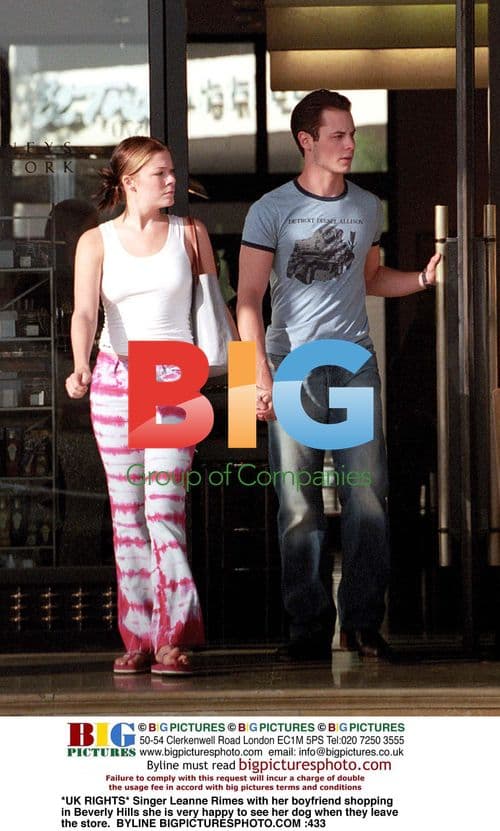 Leanne Rimes and boyfriend shopping in Beverly Hills