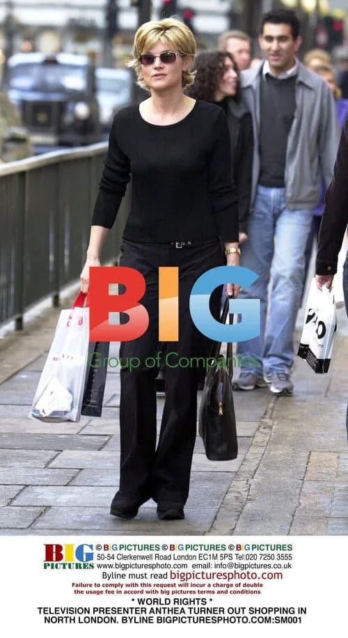 Anthea Turner Shopping in North London