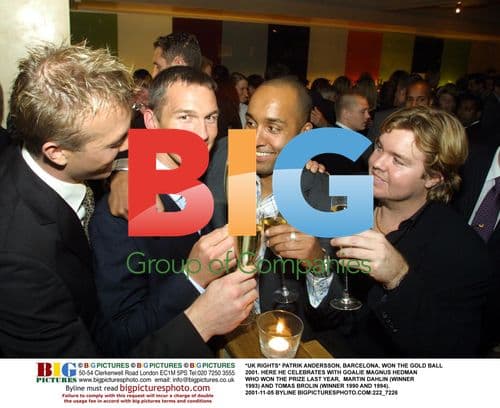 Patrik Andersson Wins Gold Ball 2001