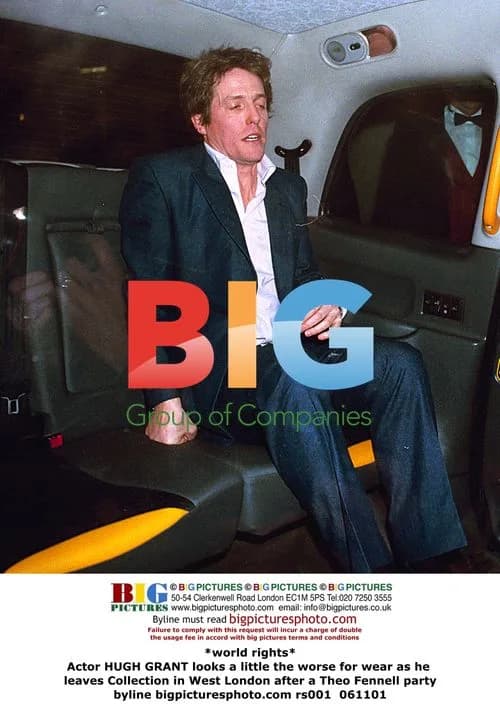 Hugh Grant Leaving Theo Fennell Party