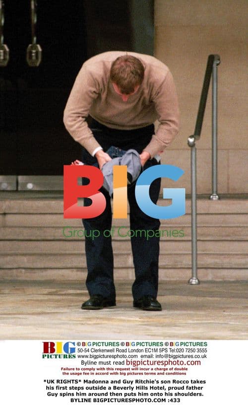 Madonna and Guy Ritchie's son Rocco takes first steps