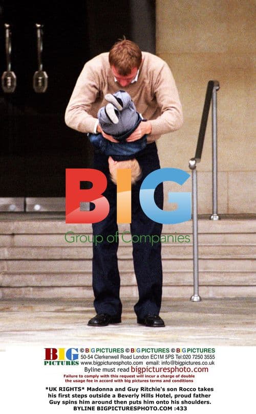 Madonna's son Rocco's first steps with dad Guy Ritchie