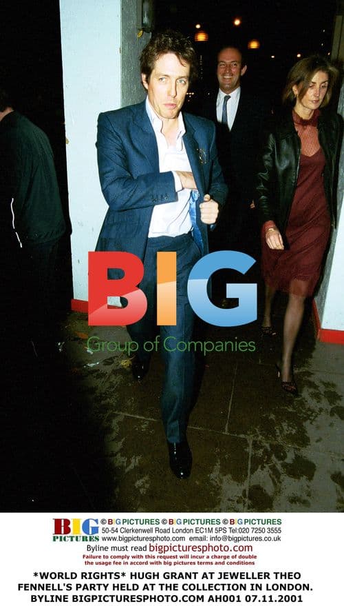 Hugh Grant at Theo Fennell's Party in London