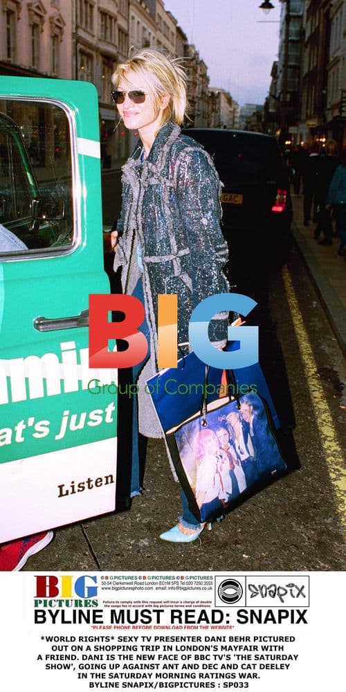 Dani Behr Shopping in Mayfair