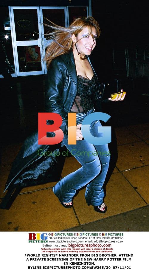 Narinder from Big Brother at Harry Potter screening