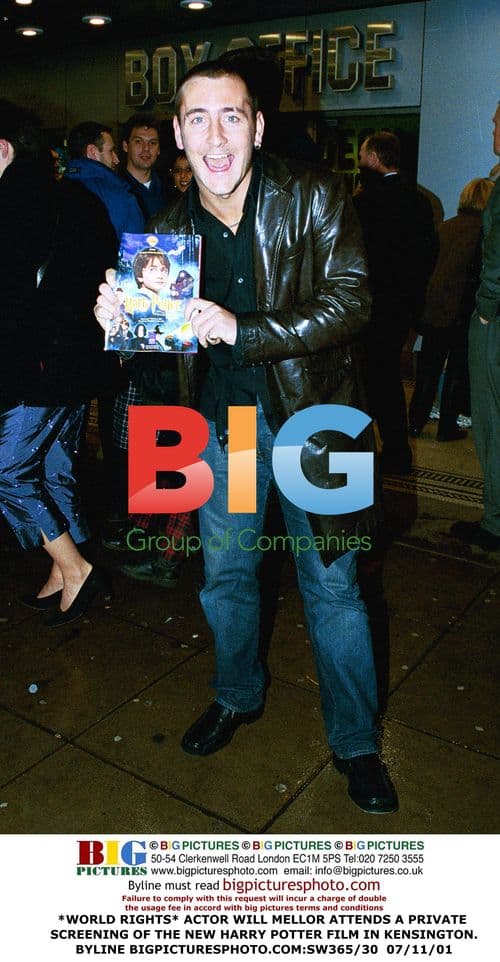 ACTOR WILL MELLOR AT HARRY POTTER SCREENING