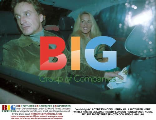 Jerry Hall Leaving Nobu Restaurant