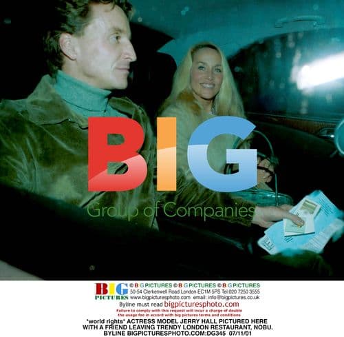 Jerry Hall Leaving Nobu Restaurant